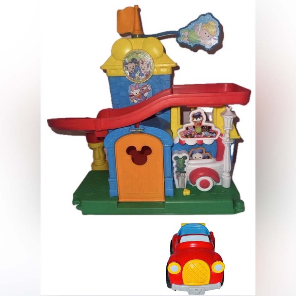 Little people A day in Disney Mickey Mouse playset and Mickey Mouse car